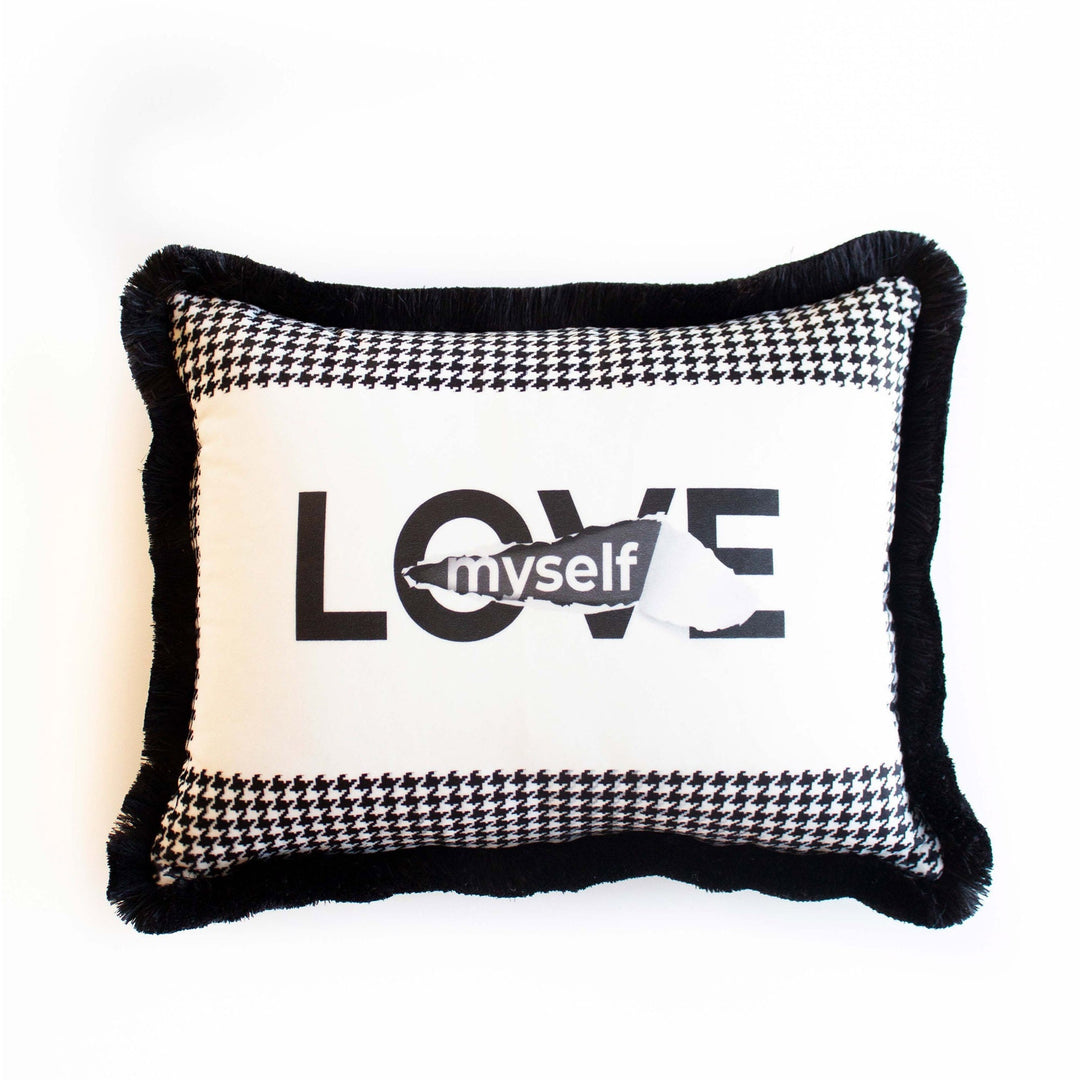 Decorative Pillow Cover|Frilly Yesterday Now Tomorrow Rectangle Cushion|Trust No One Pillowcase|No Drama, Love Myself Lumbar Pillow Case