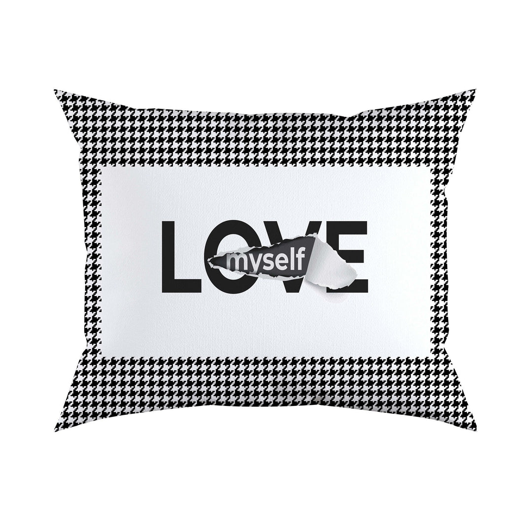 Decorative Pillow Cover|Frilly Yesterday Now Tomorrow Rectangle Cushion|Trust No One Pillowcase|No Drama, Love Myself Lumbar Pillow Case