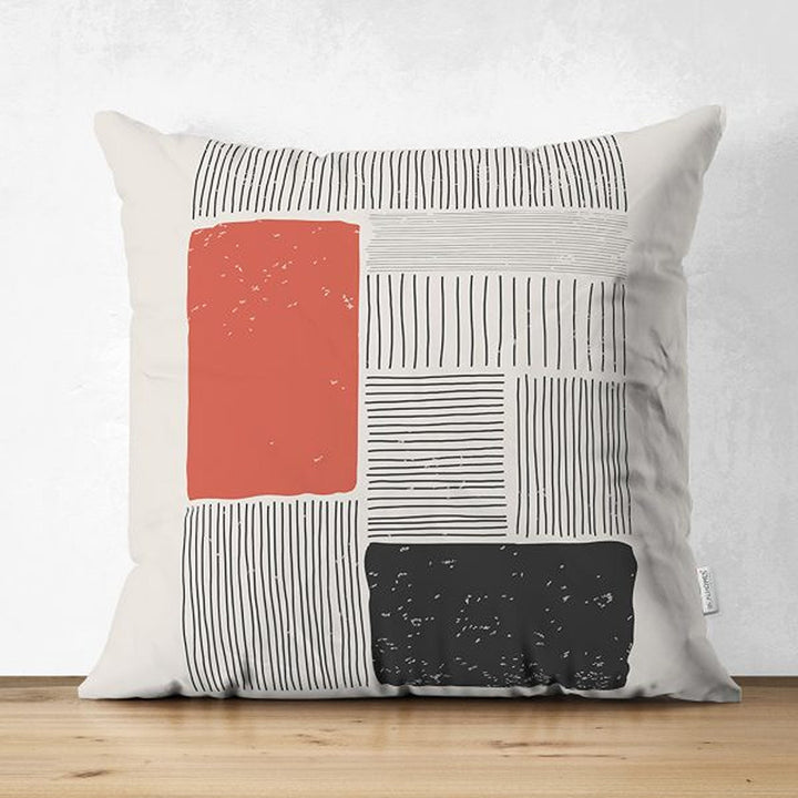 Abstract Pillow Cover|Abstract Geometric Cushion Cover|Decorative Double-Sided Pillowtop|Farmhouse Style Authentic Cushion|Cozy Home Decor