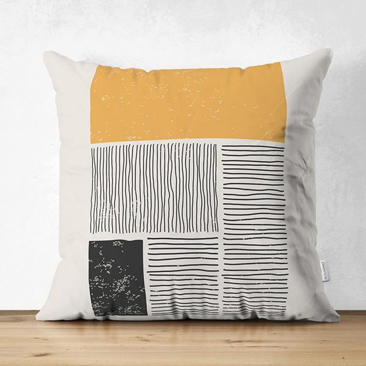 Abstract Pillow Cover|Abstract Geometric Cushion Cover|Decorative Double-Sided Pillowtop|Farmhouse Style Authentic Cushion|Cozy Home Decor