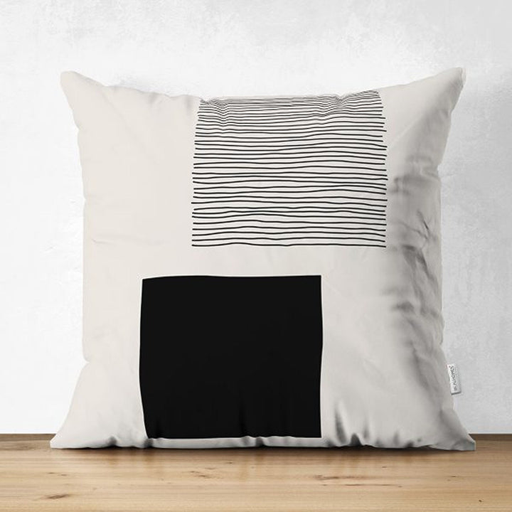 Abstract Pillow Cover|Boho Throw Pillowcase|Abstract Cushion Cover|Decorative Double-Sided Pillowtop|Farmhouse Style Porch Cushion Case