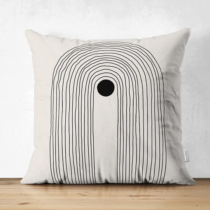 Abstract Pillow Cover|Onedraw Pillowcase|Abstract Geometric Cushion Cover|Decorative Double-Sided Pillowtop|Farmhouse Line Art Cushion Case