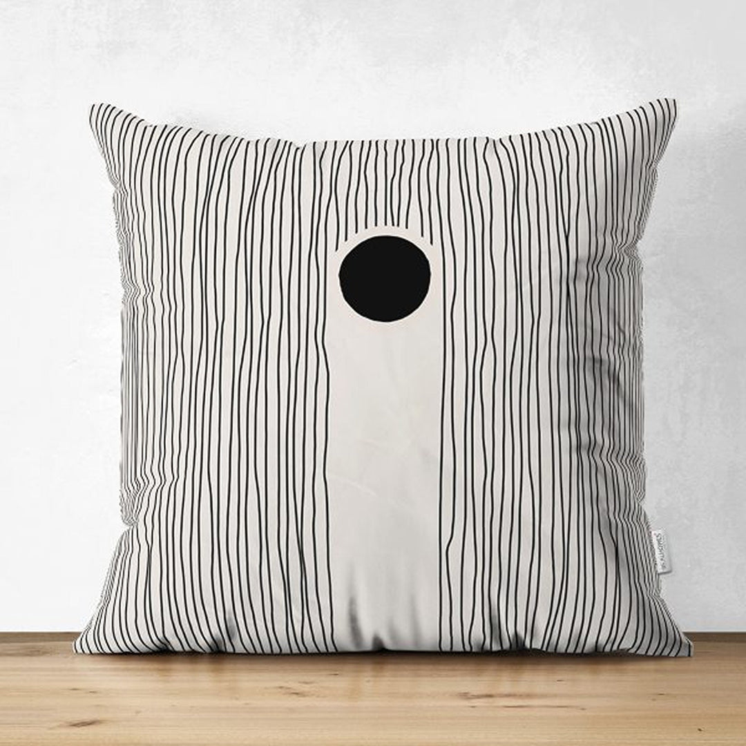 Abstract Pillow Cover|Onedraw Pillowcase|Abstract Geometric Cushion Cover|Decorative Double-Sided Pillowtop|Farmhouse Line Art Cushion Case