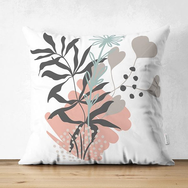 Abstract Pillow Cover|Onedraw Leaf Cushion Case|Decorative Farmhouse Pillowtop|Cozy Home Decor|Housewarming Plant Print Throw Pillowcase