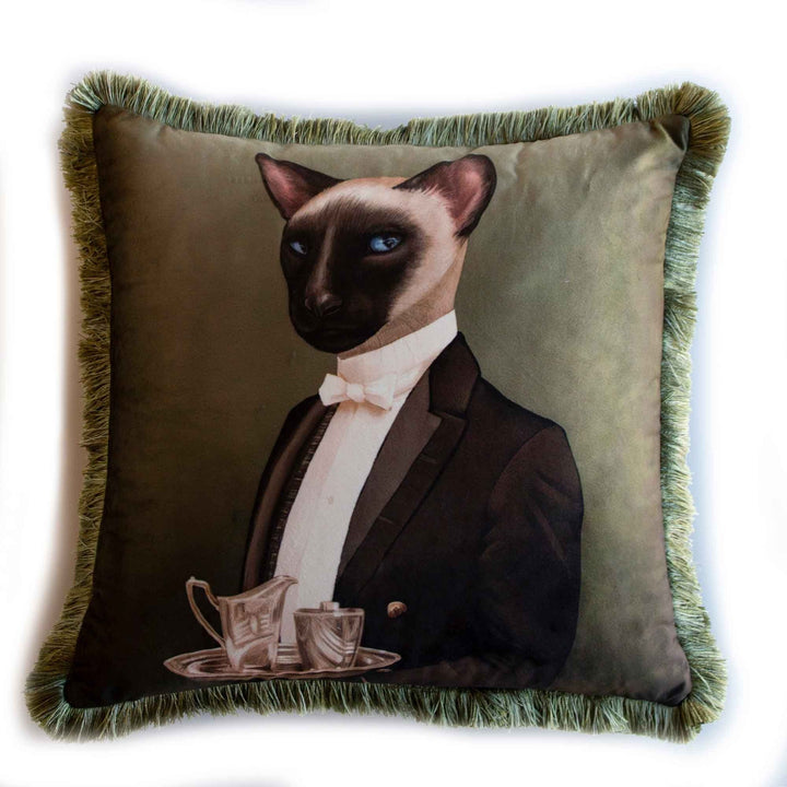 Royal Animal Pillow Cover|Frilly Koala, Camel Cushion Case|Pet Costume Pillowcase|Cat and Monkey Throw Pillow Cover|Animal Portrait Cushion