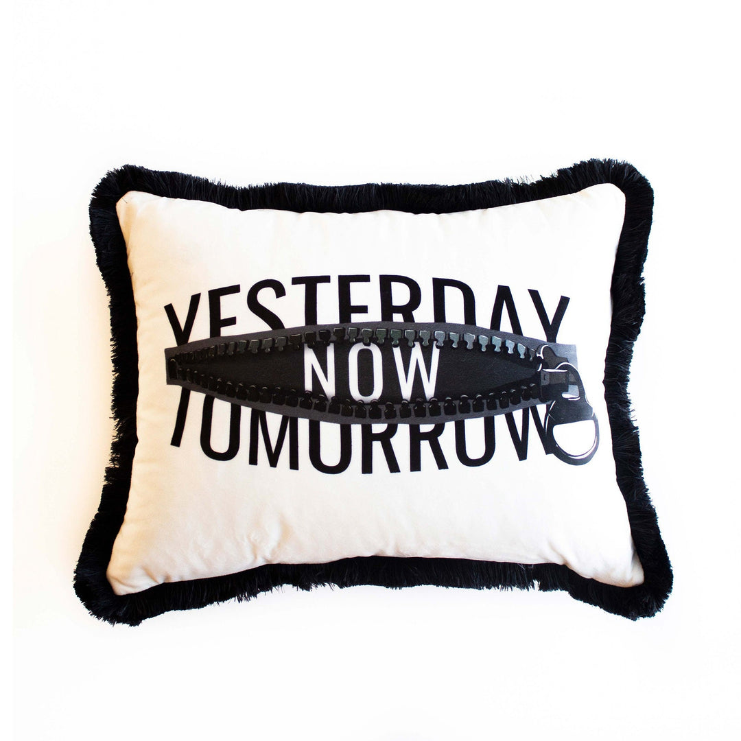 Decorative Pillow Cover|Frilly Yesterday Now Tomorrow Rectangle Cushion|Trust No One Pillowcase|No Drama, Love Myself Lumbar Pillow Case