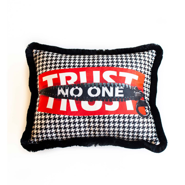 Decorative Pillow Cover|Frilly Yesterday Now Tomorrow Rectangle Cushion|Trust No One Pillowcase|No Drama, Love Myself Lumbar Pillow Case