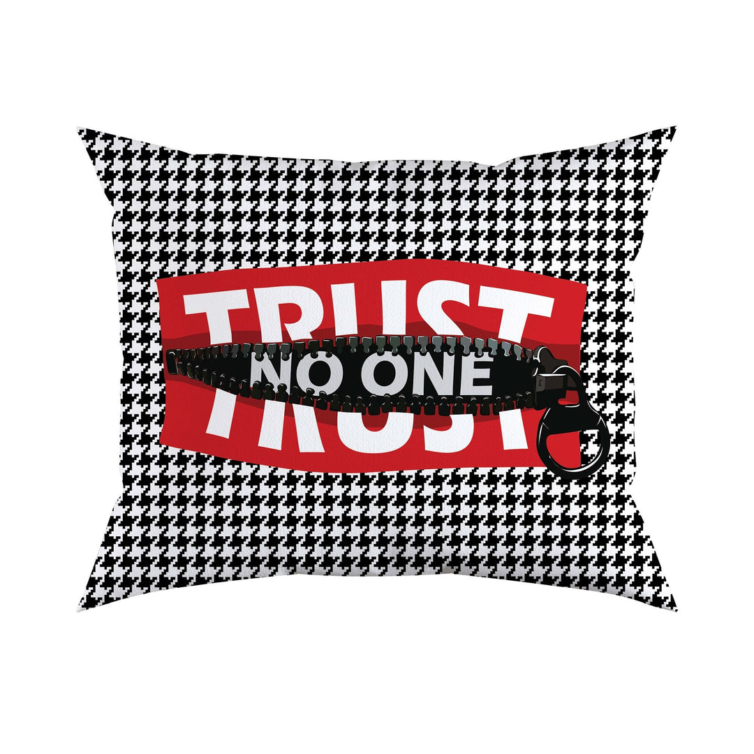 Decorative Pillow Cover|Frilly Yesterday Now Tomorrow Rectangle Cushion|Trust No One Pillowcase|No Drama, Love Myself Lumbar Pillow Case