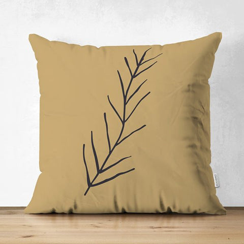 Onedraw Pillow Cover|Abstract Plant Drawing Cushion Case|Boho Pillowcase|Decorative Double-Sided Pillowtop|Minimalist Authentic Cushion Case