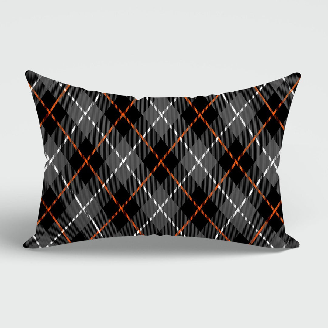 Fall Trend Cushion Case|Autumn Lumbar Pillow Cover|Thanksgiving Pillow Case|Pumpkin and Flower Pillowcase|Rectangle Plaid Fall Pillowtop