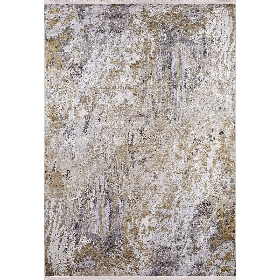 Machine-Washable Rug|Abstract Design Non-Slip Carpet|Gray Beige Transition Washable Carpet|Decorative Area Rug|Multi-Purpose Anti-Slip Rug