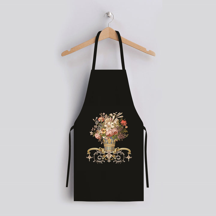 Floral Kitchen Apron|Flower Cooking Smock with Adjustable Neck and Waist Strap|Floral Tree, Butterfly Kitchen Pinafore Gift For Him or Her