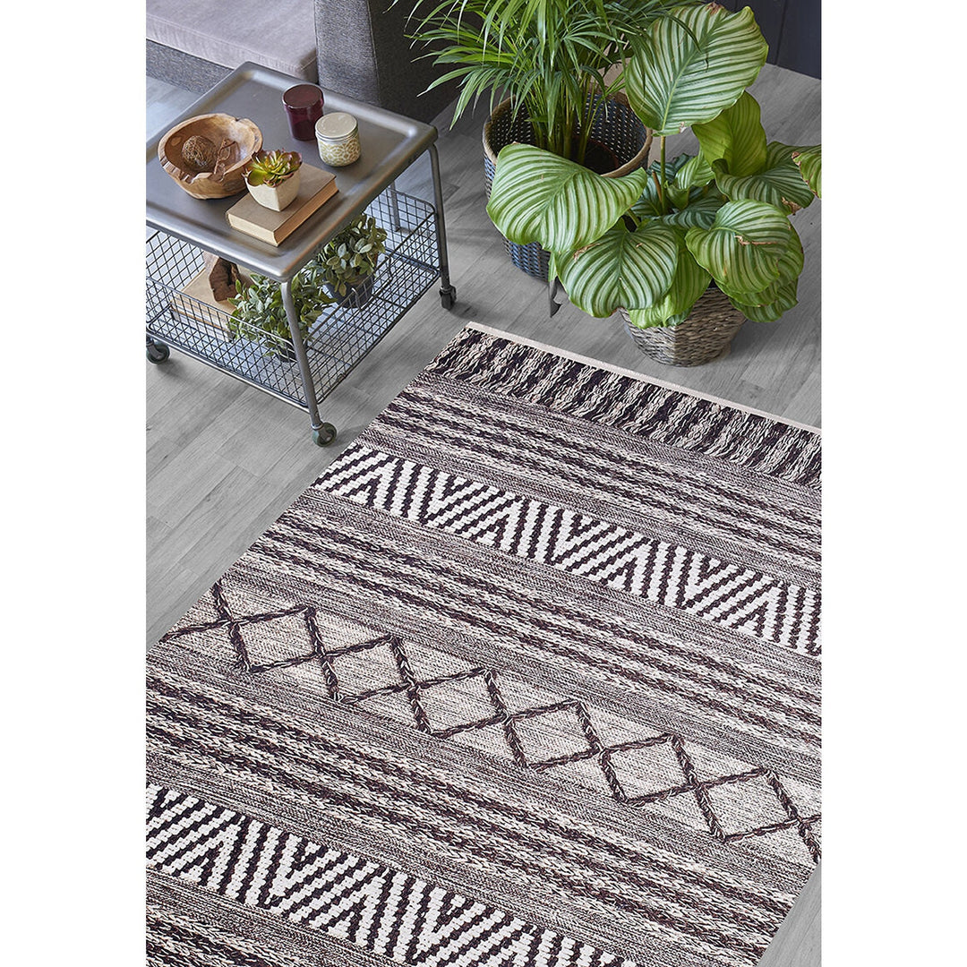 Ethnic Nordic Rug|Machine-Washable Non-Slip Rug|Rug Design Farmhouse Washable Carpet|Scandinavian Area Rug|Multi-Purpose Anti-Slip Carpet