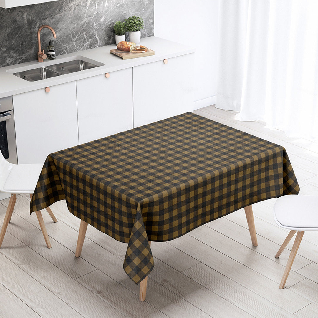 Luxury Plaid Tablecloth|Decorative Checkered Table Cover|Avangarde Geometric Kitchen Table Decor|Tartan Pattern Rectangle Dining Tabletop