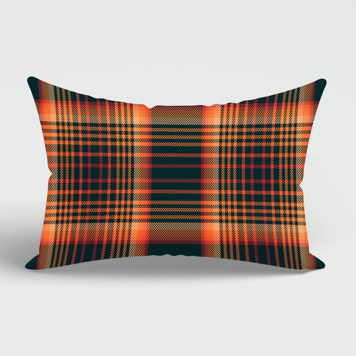 Fall Trend Cushion Case|Autumn Lumbar Pillow Cover|Thanksgiving Pillow Case|Pumpkin and Flower Pillowcase|Rectangle Plaid Fall Pillowtop