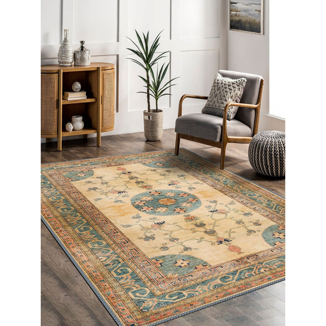 Ethnic Muted Color Turkish Kilim Carpet