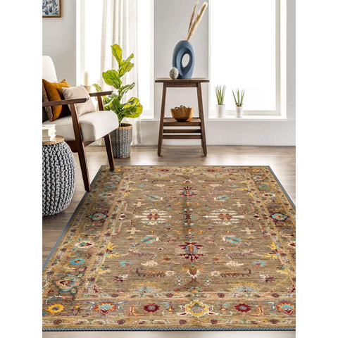 Ethnic Abstract Design Turkish Kilim Carpet