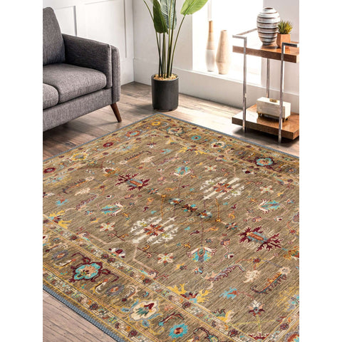 Ethnic Abstract Design Turkish Kilim Carpet