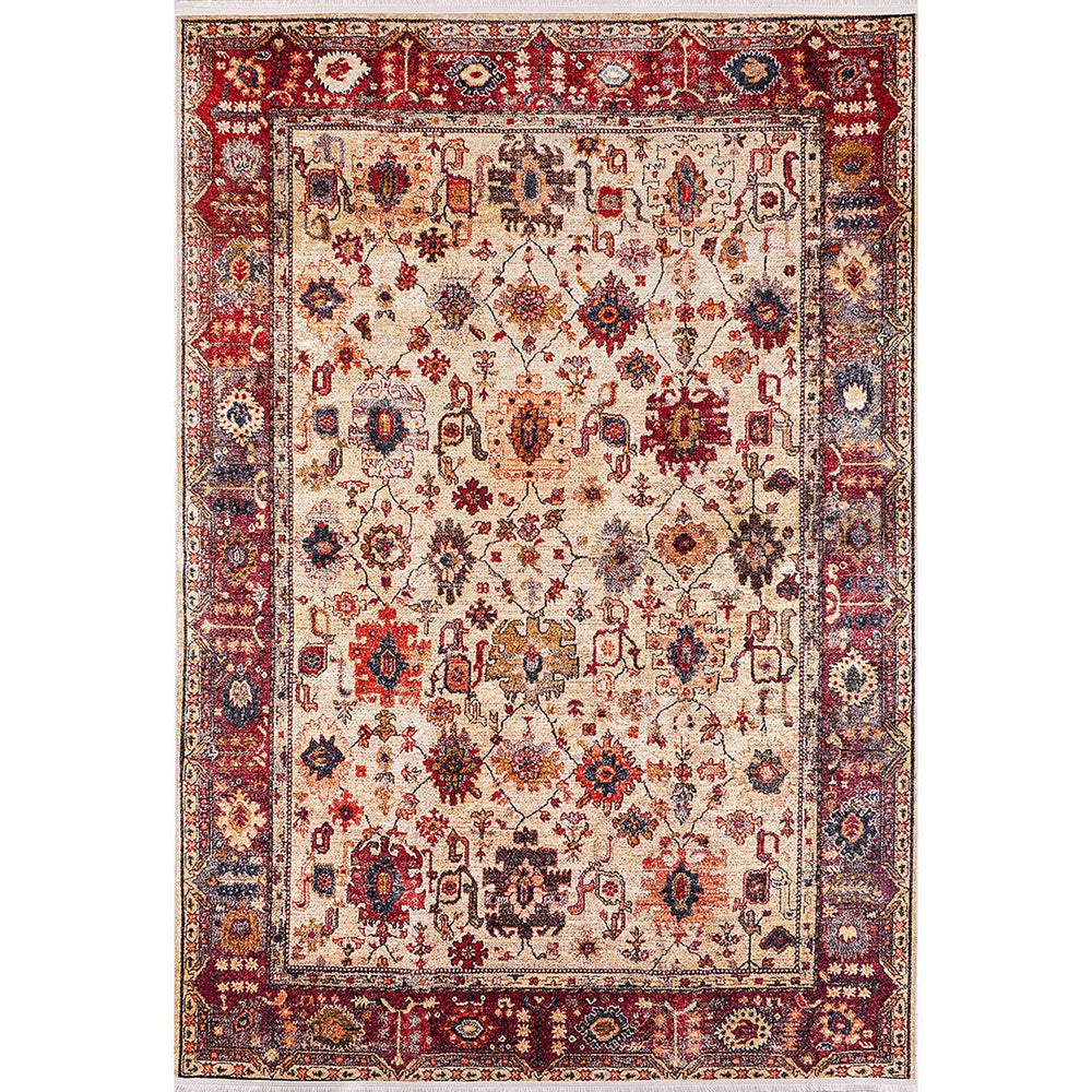 Turkish Kilim Rug|Machine-Washable Non-Slip Rug|Ethnic Worn Looking Design Washable Carpet|Traditional Style Multi-Purpose Anti-Slip Carpet