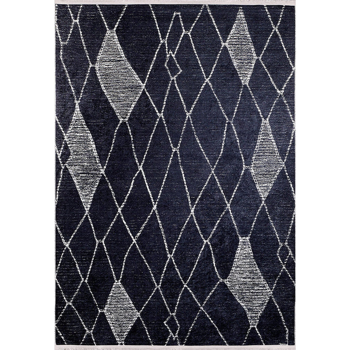 Diamond Pattern Rug|Machine-Washable Rug|Decorative Non-Slip Carpet|Diamond Washable Carpet|Geometric Area Rug|Multi-Purpose Anti-Slip Rug