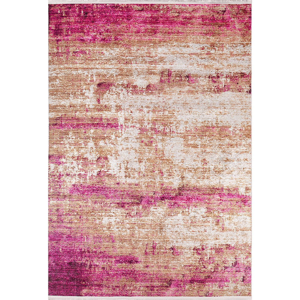 Abstract Rug|Machine-Washable Non-Slip Rug|Purple Gold Transition Design Washable Carpet|Decorative Area Rug|Multi-Purpose Anti-Slip Carpet