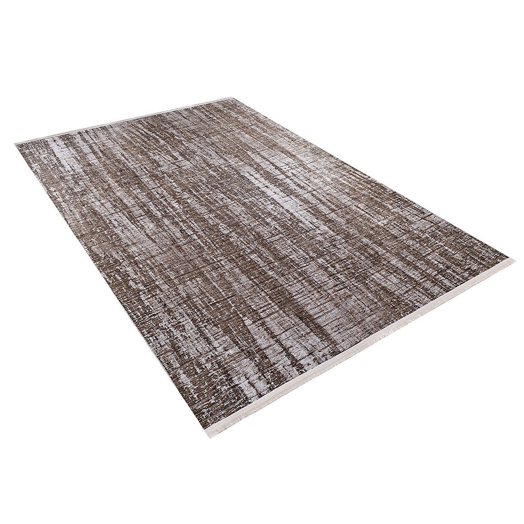 Abstract Design Rug|Machine-Washable Non-Slip Rug|Brown Beige Transition Washable Carpet|Decorative Area Rug|Multi-Purpose Anti-Slip Carpet