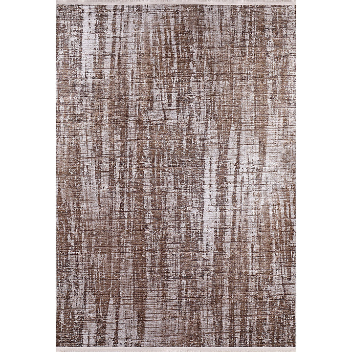 Abstract Design Rug|Machine-Washable Non-Slip Rug|Brown Beige Transition Washable Carpet|Decorative Area Rug|Multi-Purpose Anti-Slip Carpet