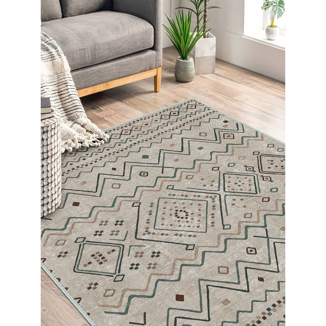 Ethnic Scandinavian Print Rug