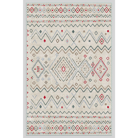 Ethnic Geometric Nordic Print Carpet