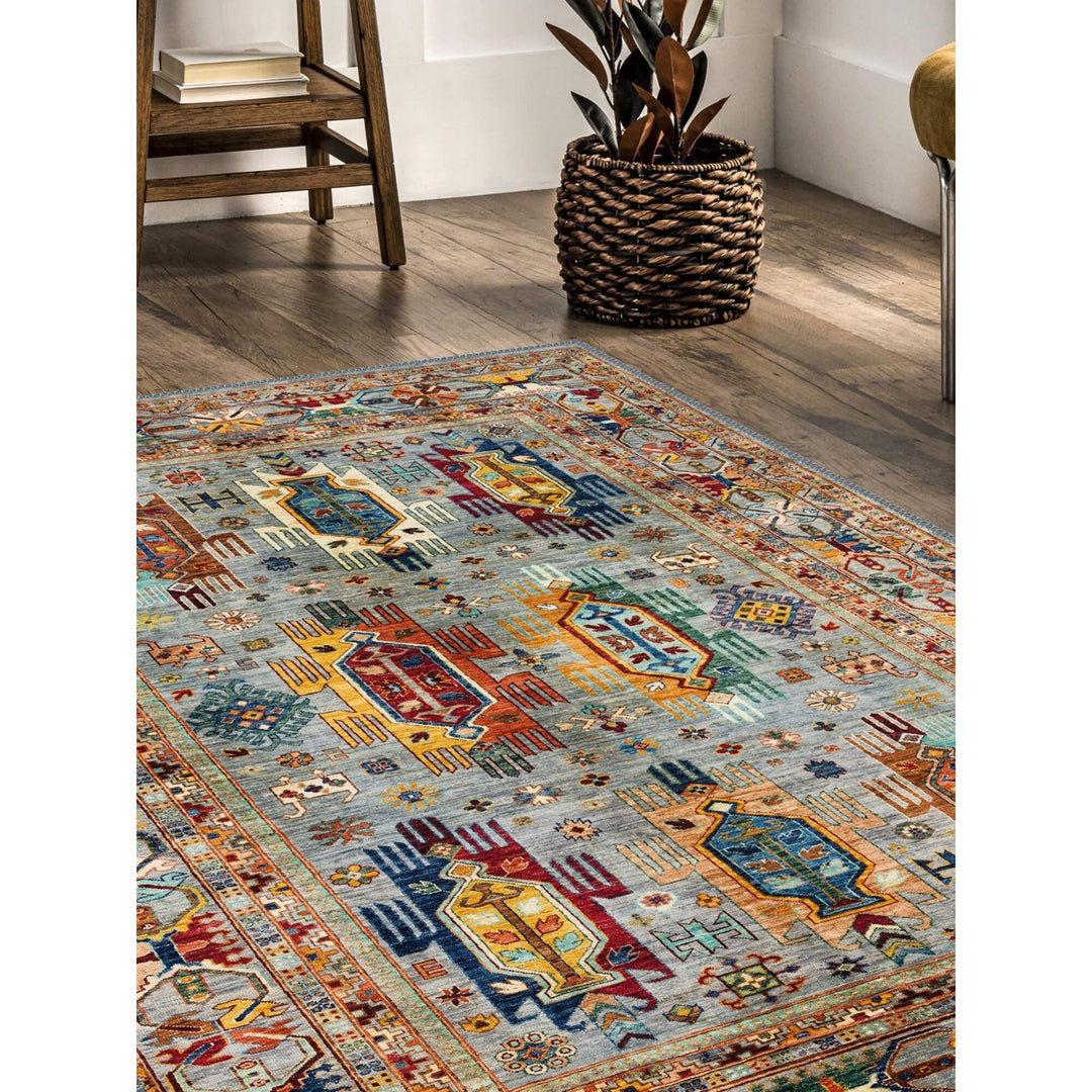 Colorful Turkish Kilim Rug