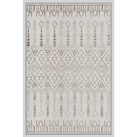 Bohemian Design Machine-Washable Rug