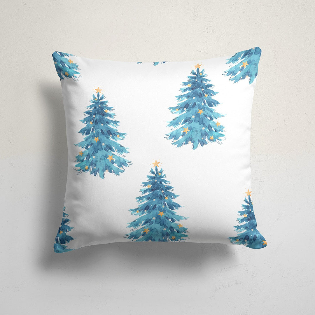 Winter Pillow Cover|Pine Tree Cushion Case|Snowflake Cushion Cover|Xmas Home Decor|Christmas Pillow Case|Snowflake Print Throw Pillowtop