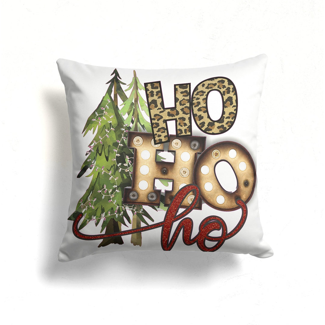 Christmas Pillow Cover|Ho Ho Ho Cushion Case|Joy Print Xmas Home Decor|Winter Trend Pillow|Happy Holiday Print Christmas Throw Pillowtop