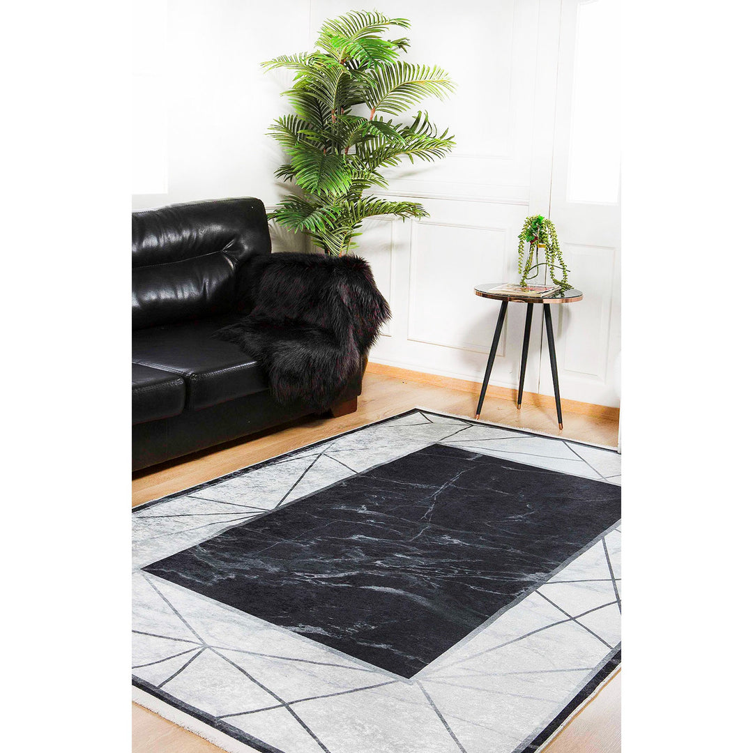 Marble Pattern Rug|Machine-Washable Rug|Abstract Non-Slip Carpet|Marble Washable Carpet|Decorative Area Rug|Multi-Purpose Anti-Slip Rug