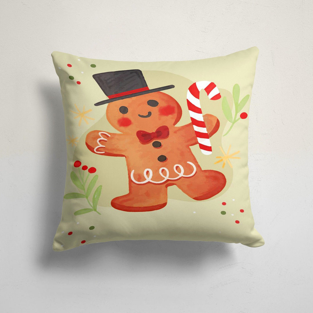 Christmas Pillow Cover|Xmas Cookie, Candy Cushion Case|Plaid Xmas Home Decor|Winter Trend Pillow Case|Cute Pine Tree Print Throw Pillowtop