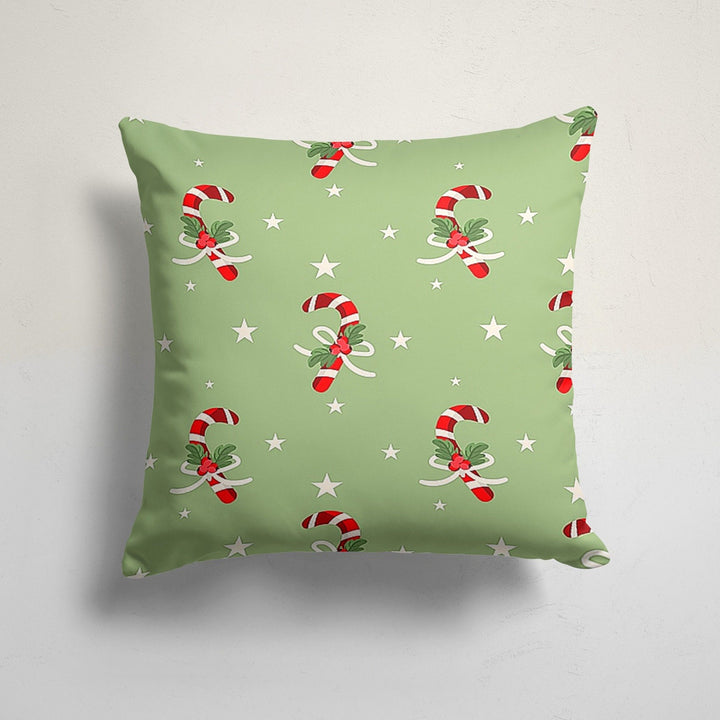 Christmas Pillow Cover|Xmas Cookie, Candy Cushion Case|Plaid Xmas Home Decor|Winter Trend Pillow Case|Cute Pine Tree Print Throw Pillowtop