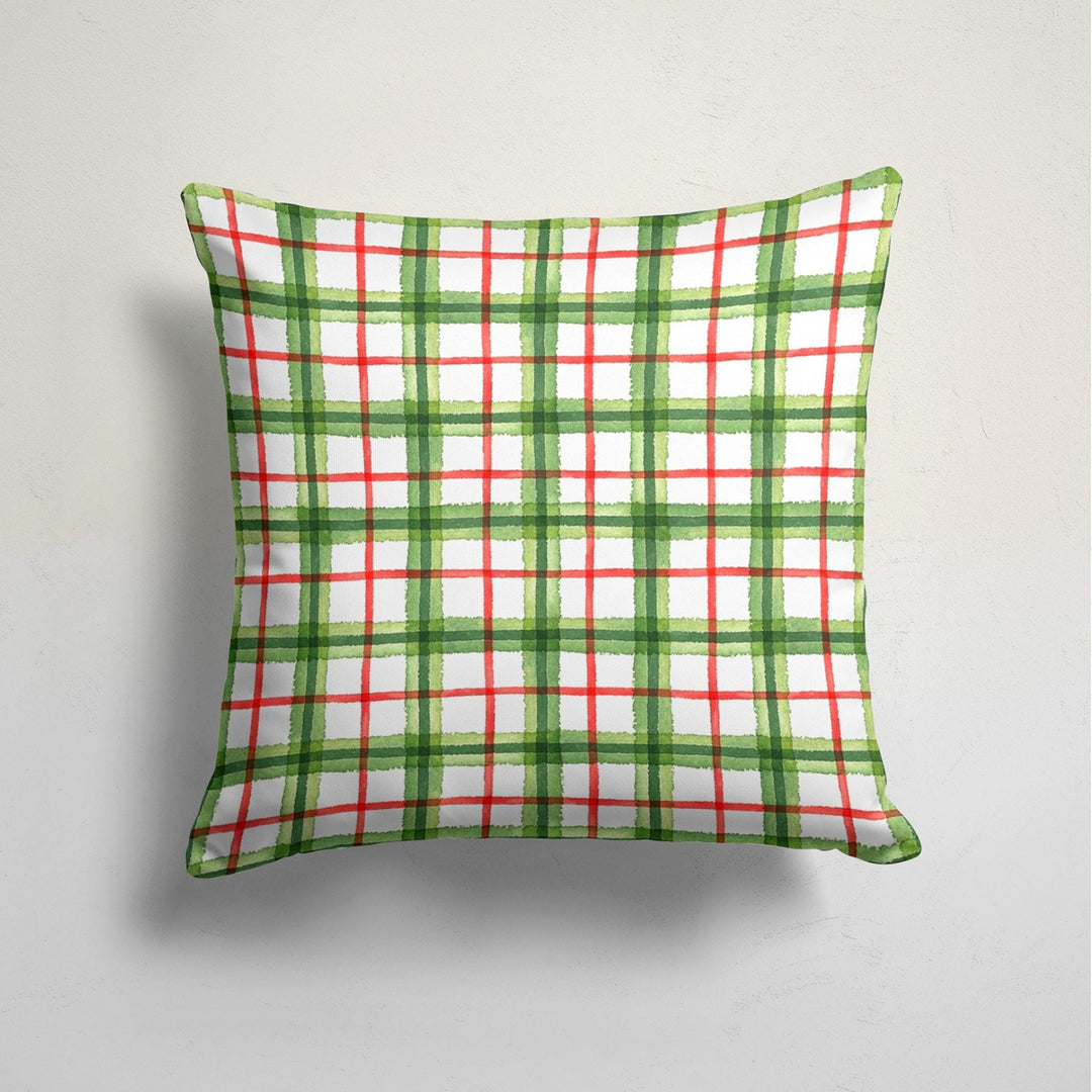 Christmas Pillow Cover|Xmas Cookie, Candy Cushion Case|Plaid Xmas Home Decor|Winter Trend Pillow Case|Cute Pine Tree Print Throw Pillowtop