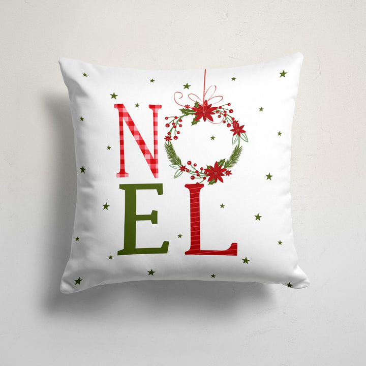 Christmas Pillow Cover|Noel Cushion Case|Santa and Deer Xmas Home Decor|Winter Trend Pillow Case|Xmas Throw Pillowtop|Noel Outdoor Cushion