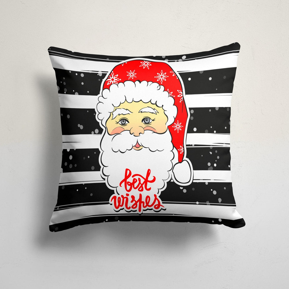 Christmas Pillow Cover|Noel Cushion Case|Santa, Ho Ho, Best Wishes Decor|Winter Pillow Case|Xmas Throw Pillowtop|Pine Tree and Dog Cushion