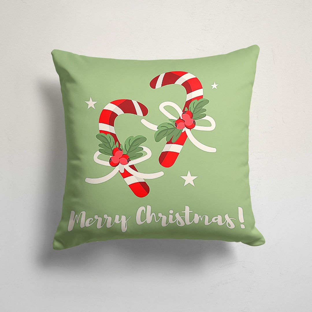 Christmas Pillow Cover|Merry Xmas Cushion Case|Xmas Home Decor|Winter Trend Pillow Case|Happy New Year Throw Pillowtop|Poinsettia Cushion