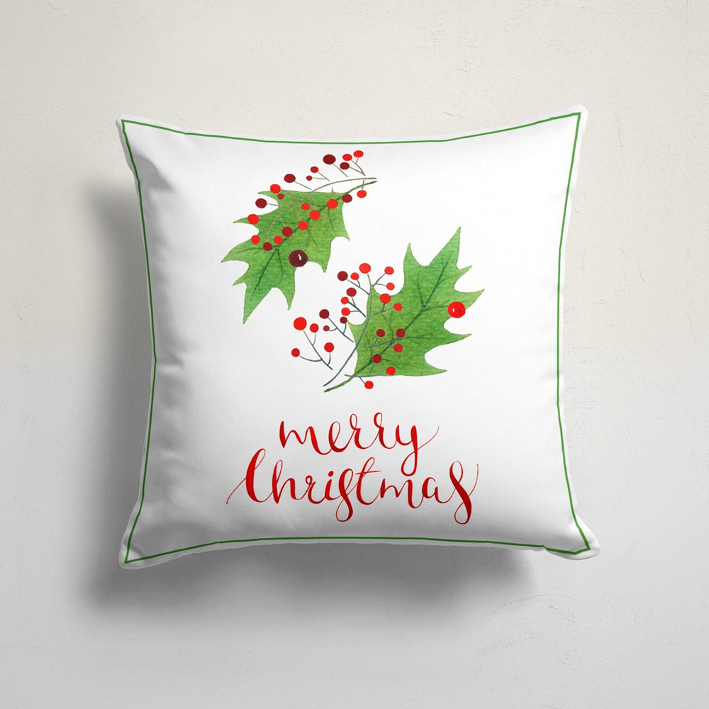 Christmas Pillow Cover|Merry Xmas Cushion Case|Xmas Home Decor|Winter Trend Pillow Case|Holly Jolly Print Throw Pillowtop|Cute Deer Cushion