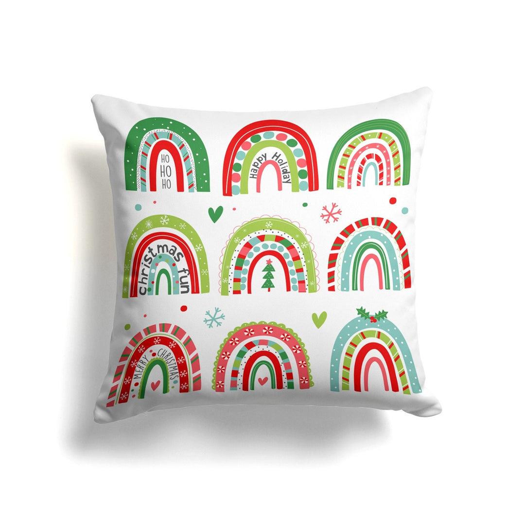 Christmas Pillow Cover|Ho Ho Ho Cushion Case|Joy Print Xmas Home Decor|Winter Trend Pillow|Happy Holiday Print Christmas Throw Pillowtop