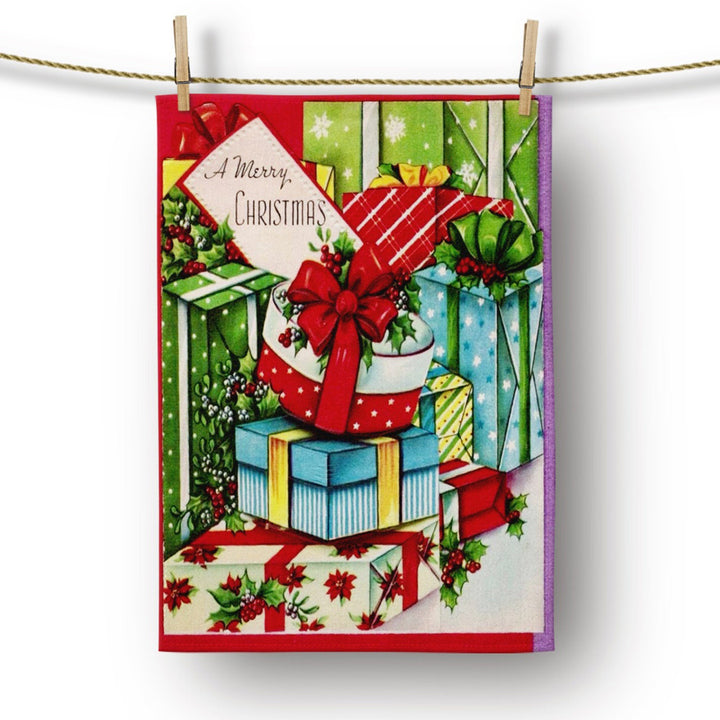 Christmas Kitchen Towel|Merry Xmas Dish Towel|Candy Cane and Snowman Dishcloth|Winter Trend Hand Towel|Housewarming Happy Holidays Xmas Gift