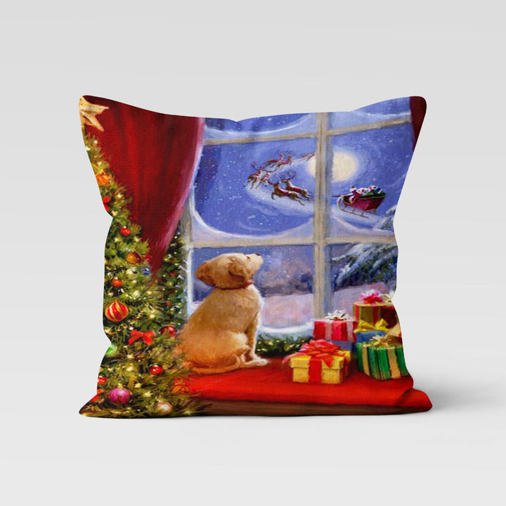 Christmas Pillow Cover|Snow House Cushion Case|Merry Xmas Decor|Winter Pillow Case|Xmas Throw Pillowtop|Snow Cushion Cover|New Year Gift