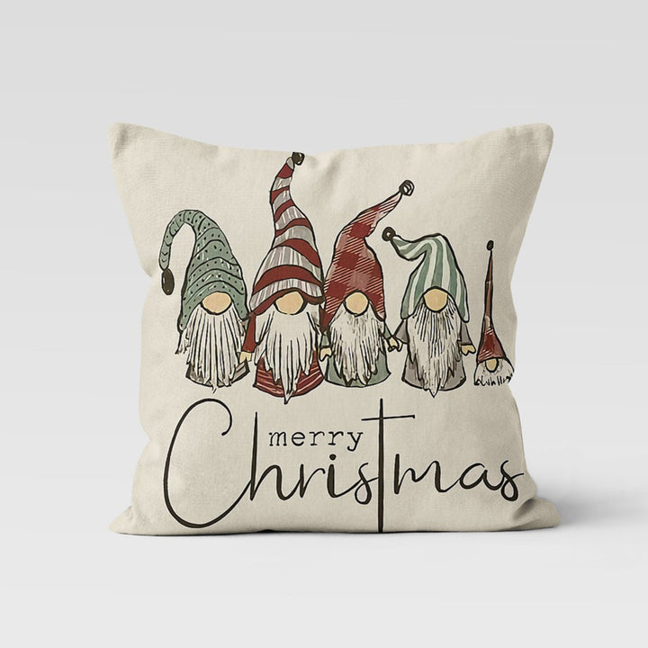 Christmas Pillow Cover|Merry Xmas Cushion Case|Pine Trees Decor|Believe Pillow Case|Xmas Throw Pillowtop|Gnome Cushion Cover|New Year Gift