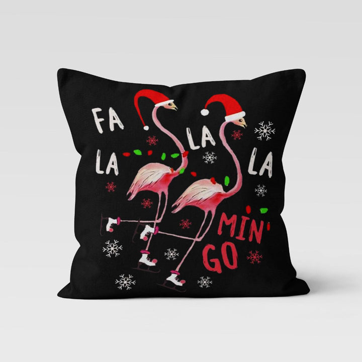 Christmas Pillow Cover|Flamingo Cushion Case|Merry Xmas Decor|Winter Pillow Case|Xmas Throw Pillowtop|Animal Cushion Cover|New Year Gift