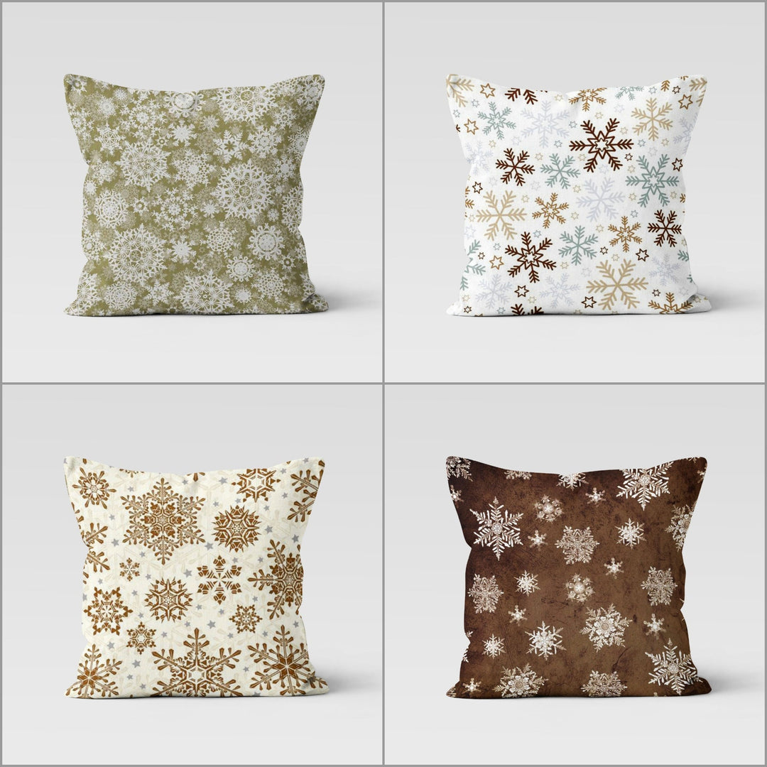 Winter Pillow Cover|Snowflake Pillow|Decorative Winter Cushion Case|Xmas Home Decor|Xmas Gift Ideas|Snowflake Cushion|Outdoor Pillowtop