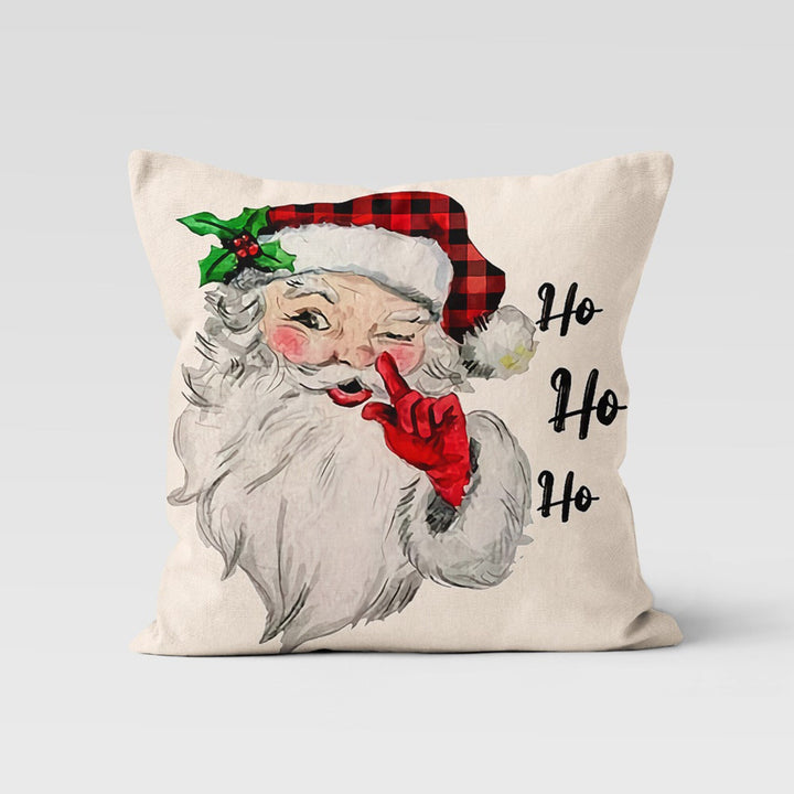 Christmas Pillow Cover|Santa Cushion Case|Merry Xmas Train|Winter Pillow Case|Xmas Throw Pillowtop|Berry Cushion Cover|Christmas Gift Idea