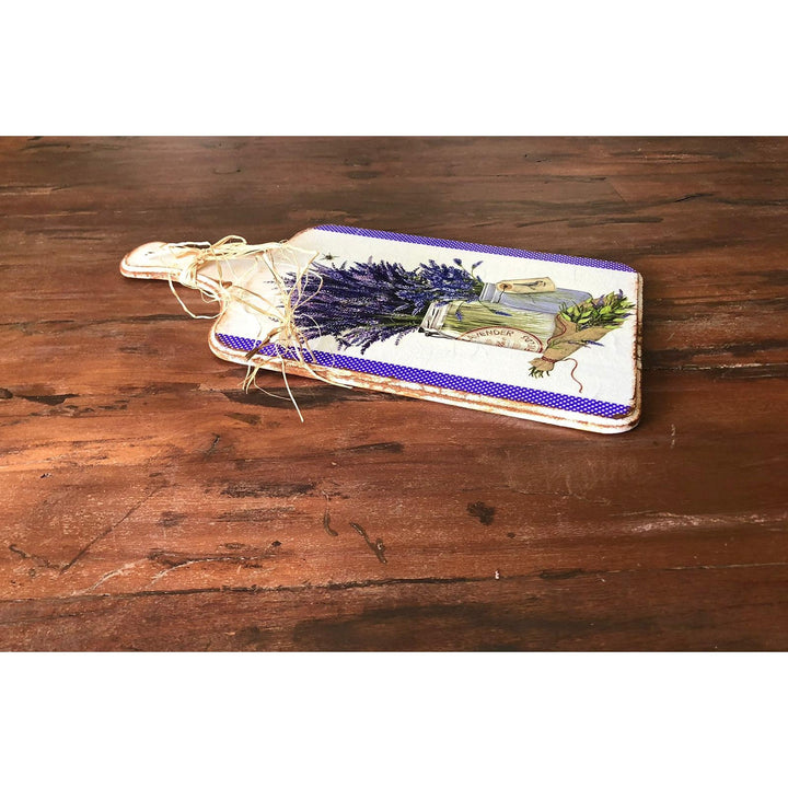 Wooden Serving Board|Hand Painted Lavender Cutting Board|Wood Kitchen Decor|Custom Table Decor|Floral Serving Board|Farmhouse Gift For Mom