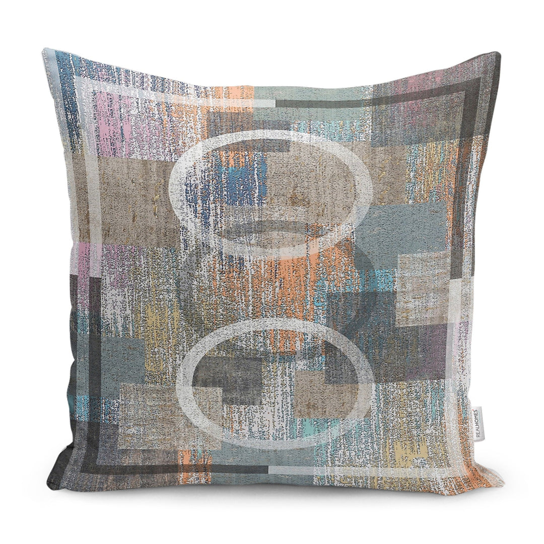 Abstract Pillow Case|Stylish Cushion Case|Farmhouse Pillowtop|Decorative Housewarming Pillow|Outdoor Throw Pillowcase|Boho Cushion Cover